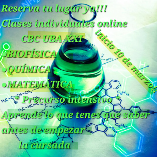 Profesora Clases Cbc Uba Xxi Biofisica Quimica Matematica