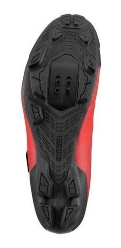 Imagem 4 de 4 de Sapatilha Shimano Mtb Xc100 3 Velc Vermelha P/ Pedal Clip