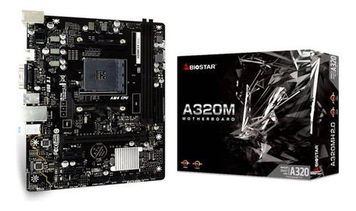 Placa Mãe Biostar A320mh Chipset A320 Amd Am4 Matx Ddr4