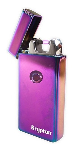 Encendedor Krypton Spectrum Con Cable Usb Integrado Violeta