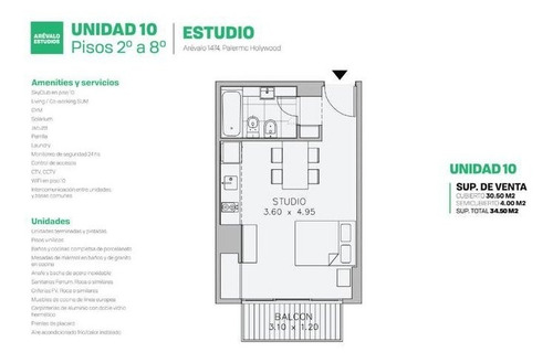 Departamento En Venta Palermo 1 Ambiente