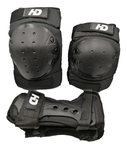 Set De Protecciones Hd Rodilleras Coderas Muñequeras Patines