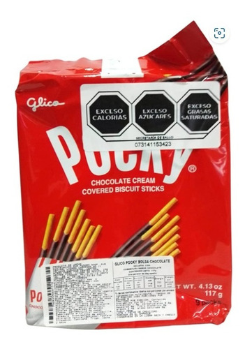 Pocky Family Pack Chocolate 117g, 9 Piezas