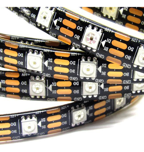 Fita Led Digital Endereçavel Ws2815 12v 1 Metro 60 Leds Ip65