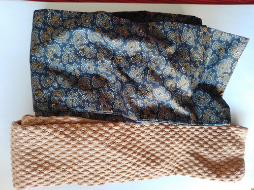 2 Antiguas Corbatas Pierre Cardin Ocre Floreado 1.2 M (Usado)