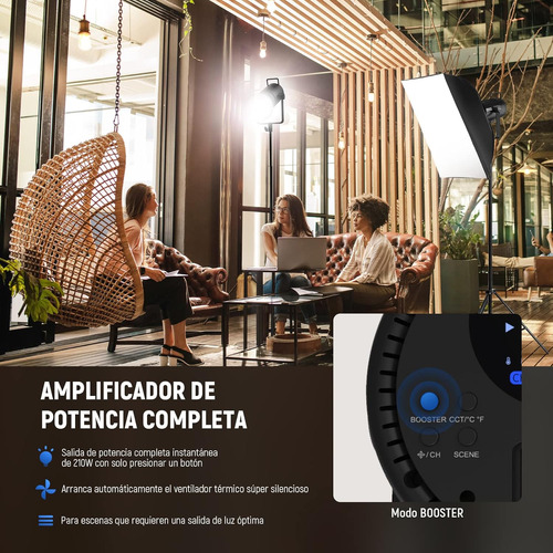 Neewer Cb200b 210w Luz De Video Led Con Control Por App Cob