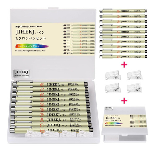 Jihekj 10 Marcadores De Tinta Gel Puntas Varias