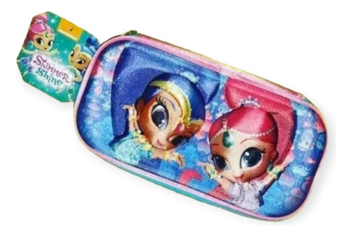 Estuche Escolar 3d Modelo Shimmer & Shine O Miraculous