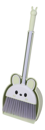 Mini Escoba Con Recogedor Para Niños Pequeños, Juego Verde