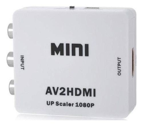 Mini Conversor Adaptador Rca Para Hdmi 720p 1080p Av2hdmi