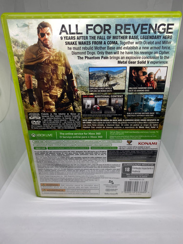 Jogo Metal Gear Solid V Xbox 360 Envio Imediato