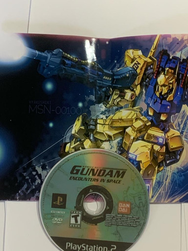 Gundam: Encounters In Space Ps2 Capa E Poster Ps2