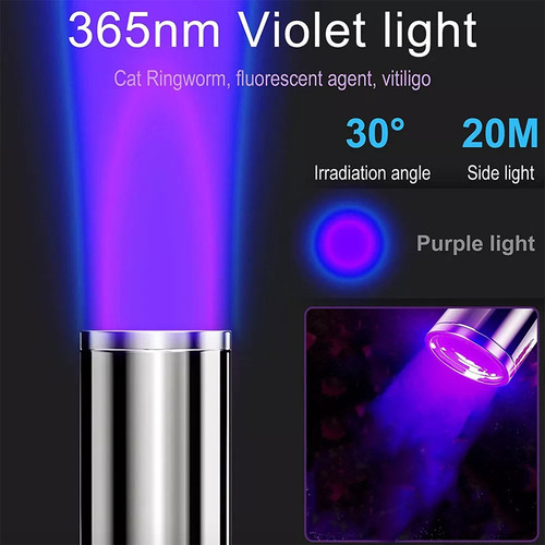 Para Lámpara De Detección Uv Portátil Wood's Lamp