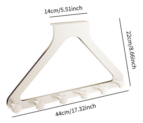 Perchero Triangular Con Gancho Para Colgar Sobre La Puerta,