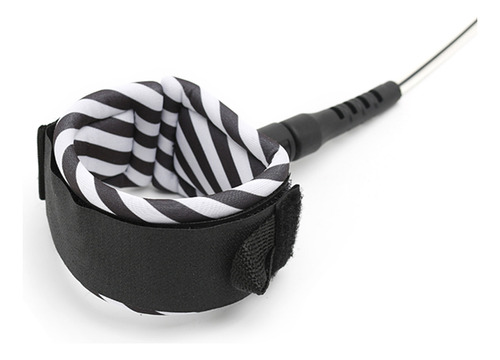 Black Surf Leash 10ft Surfing Surfboard Smooth Steel Swivel