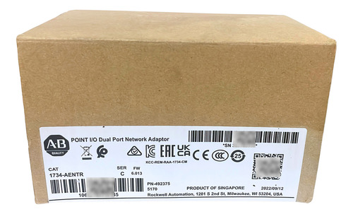 Allen-bradley 1734-aentr 2 Portas Ethernet/ip Para Point I/o