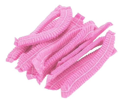 Pack De 25 Cofias O Gorros Desechables  Rosa Rosadas 