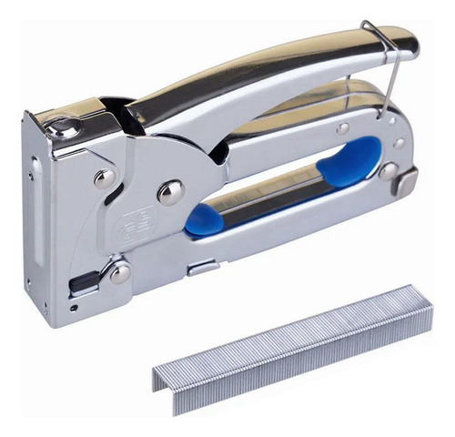 Grampeador Tapeceiro Manual 4 A 8mm Com Grampos Profissional