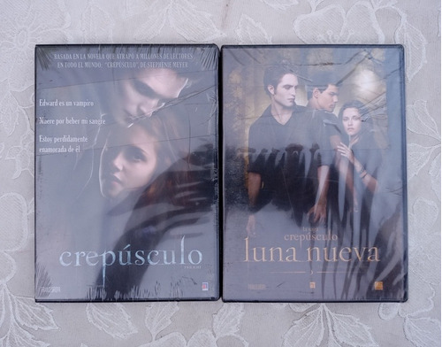 Twilight Crepúsculo + Luna Nueva 2 Dvds Nuevos Sellados BeLG
