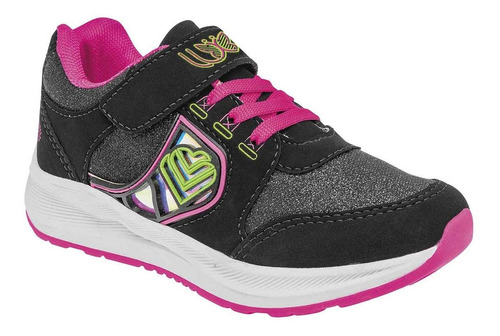 Lux-10 Niña Tenis Urbano Color Negro Cod 108990-2