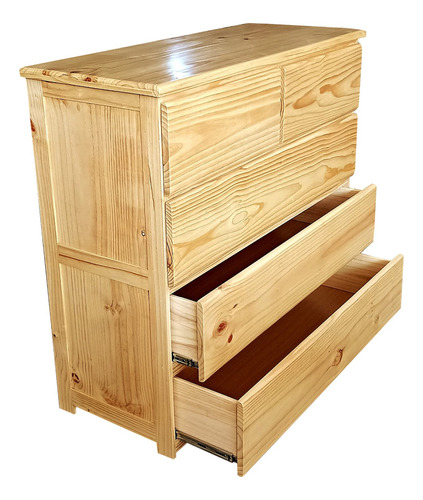 Comoda Alta, De Madera Pino, Modelo A-120