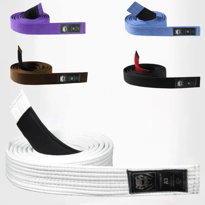 Faixa De Jiu Jitsu Venum Bjj Belt Cor Azul Tamanho A2