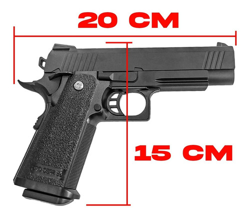 Imagen 3 de 10 de Pistola Airsoft Vigor Ops Black 6 Mm Replica Metalica