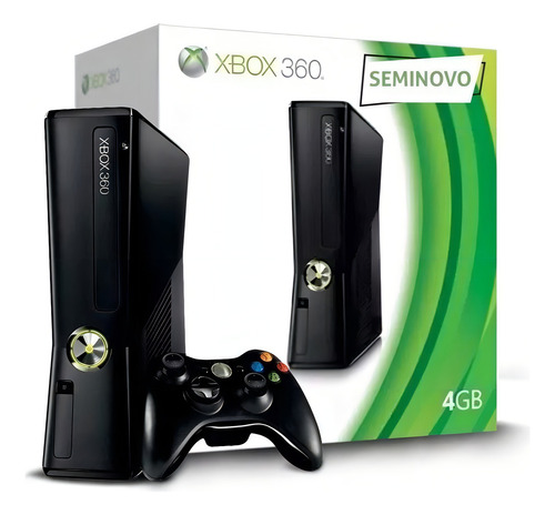Xbox 360 slim Travado Semi-novo + 1 Controle Sem Fio - Excelente (Recondicionado)