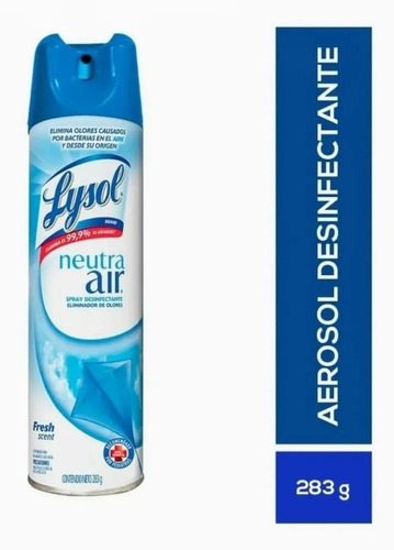 Lysol Spray Antibacterial Desinfectante Neutra Air Fresh