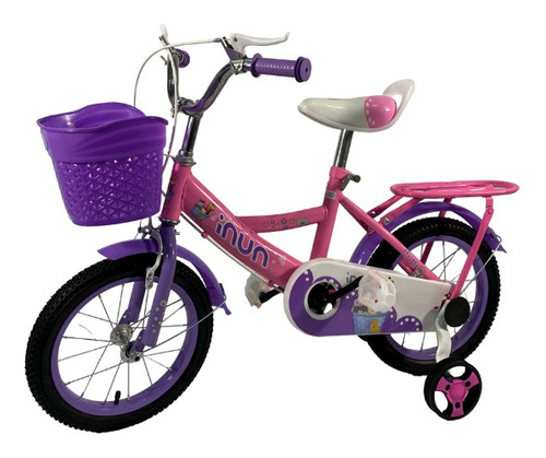 Bicicleta Para Niñas Rin 14 Lila/rosada