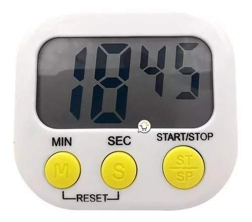 Temporizador de cocina digital silencioso, de , reloj para cronómetro,  hornear, cocinar, trabajo, baño Sunnimix Temporizador de cocina
