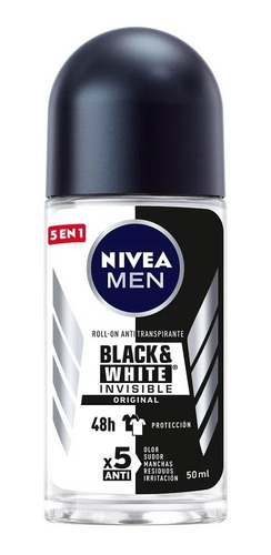 Desodorante Roll Nivea Men Black & White
