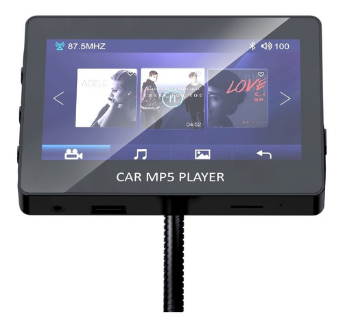 Imagen 2 de 10 de Reproductor Mp5 Bluetooth Auto Estereo Fm Usb Tf D4596bt