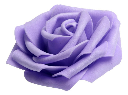 100pcs Espuma Cabeza Foam Flores Artificiales Púrpura