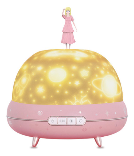 Proyector Led 3 En 1 Estrella Galaxy, Altavoz Bluetooth Rosa