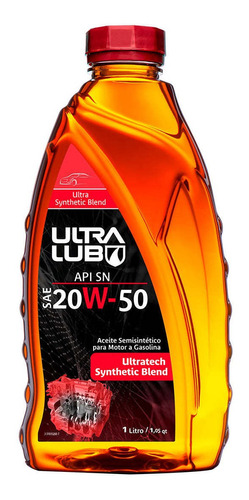 Aceite 20w50 Ultralub Semisintetico