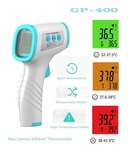 Imagem 2 de 5 de Termômetro Digital Testa Febre Infravermelho Medidor