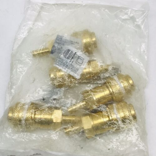 Lot Of 5 Dixon 4ds3-b Hose Barb Brass Quick Coupling 850 Yyf