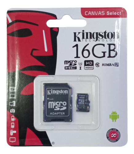 Memoria Micro Sd Kingston 16gb