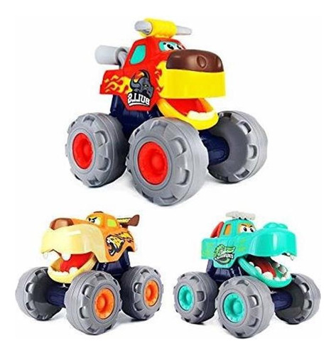 Monster Truck Toy Set 3 Diseños De Coches De Juguete F...