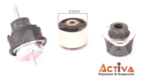 Imagen 2 de 2 de Kit 3 Patas Soporte De Motor Peugeot 206 1.4 Nafta