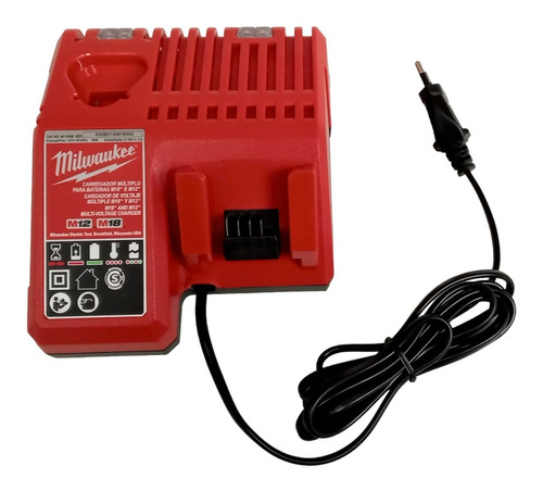 Cargador Dual Baterias M12 Y M18 Milwaukee (110v) Euro Plug