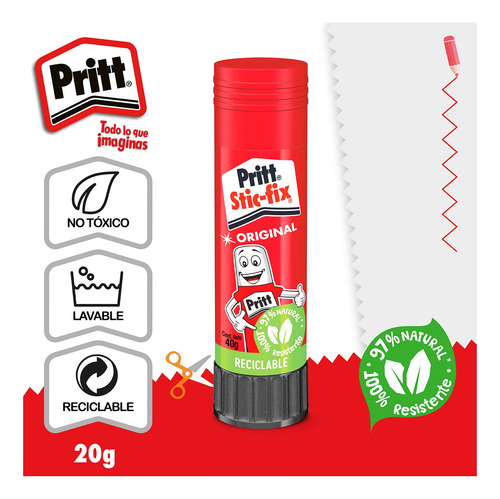 3 Pegamentos Adhesivo En Barra Pritt Stick Fix 40g