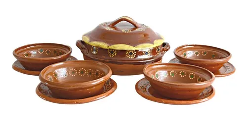 Platos hondos de barro sales