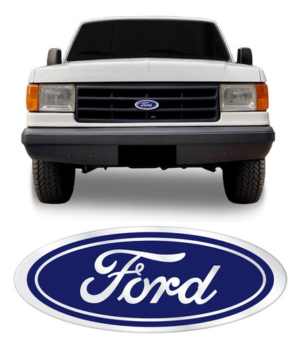 Imagem 1 de 5 de Adesivo Ford Oval Grade F-1000 1993/1995 Emblema Resinado