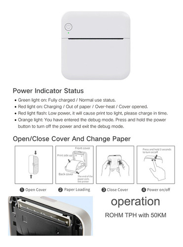 Mini Impresora Portátil Sticker Maker Para Smartphone