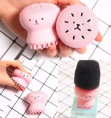 Imagen 6 de 6 de Cepillo Exfoliante Facial Silicona Puntos Negros Colores