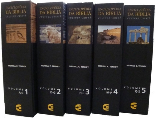 Enciclopédia Da Bíblia Cultura Cristã 5 Volumes Frete Grátis, de Merril C. Tenney. Editora Cultura Cristã, capa dura em português, 2018