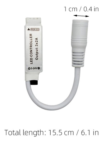 2 Unidades/conjunto De 12-24 V Led Rgb De 24 Botões Mini Lig