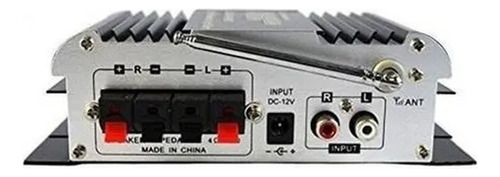 Potencia Con Radio Bluetooth Usb Is-amp221bt 40wrms 12v Color Negro